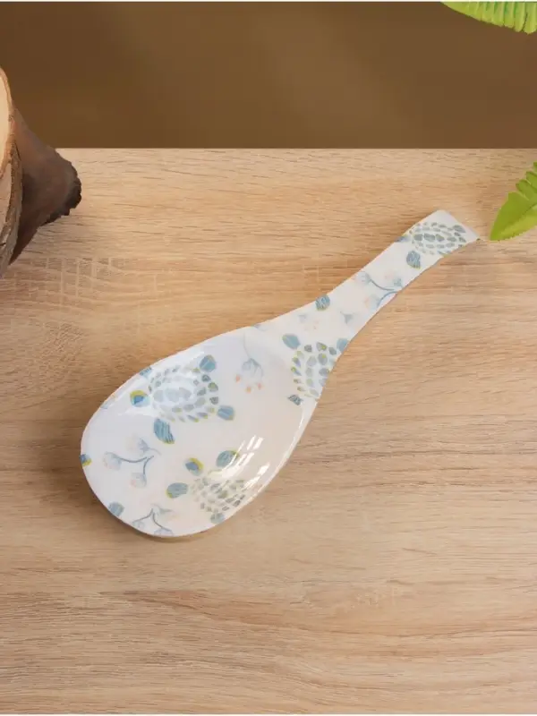 Подставка под ложку &laquo;Черепаха и цветы&raquo;, 25.5&times;9&times;3.8 см, дерево манго