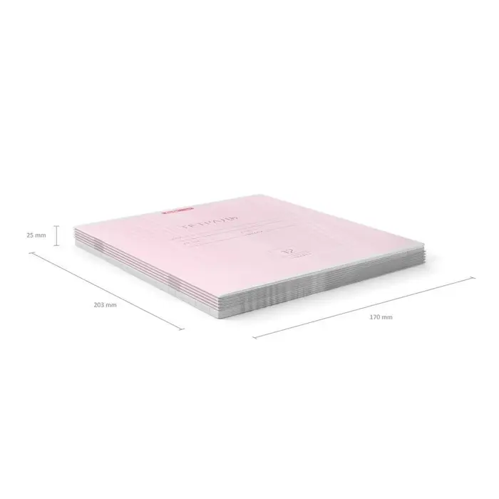 Тетрадь 12 листoв ErichKrause «Классика», в линейку, обложка мелованный картон, блок офсет, белизна 100%, розовая Тетрадь 12 листoв ErichKrause «Классика», в линейку, обложка мелованный картон, блок офсет, белизна 100%, розовая