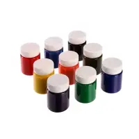 Краска по ткани (шелку), набор 9 цветов &times; 50 мл, ЗХК Decola &laquo;Батик&raquo; акриловая на водной основе, (4441449)