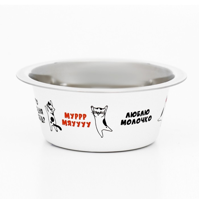 Миска стандартная Миска стандартная "Пижон. Муррр, мяууу", 225 мл