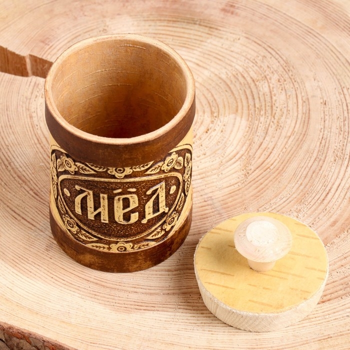 Туес &laquo;Мёд&raquo;, 6х6х11 (9 ) см