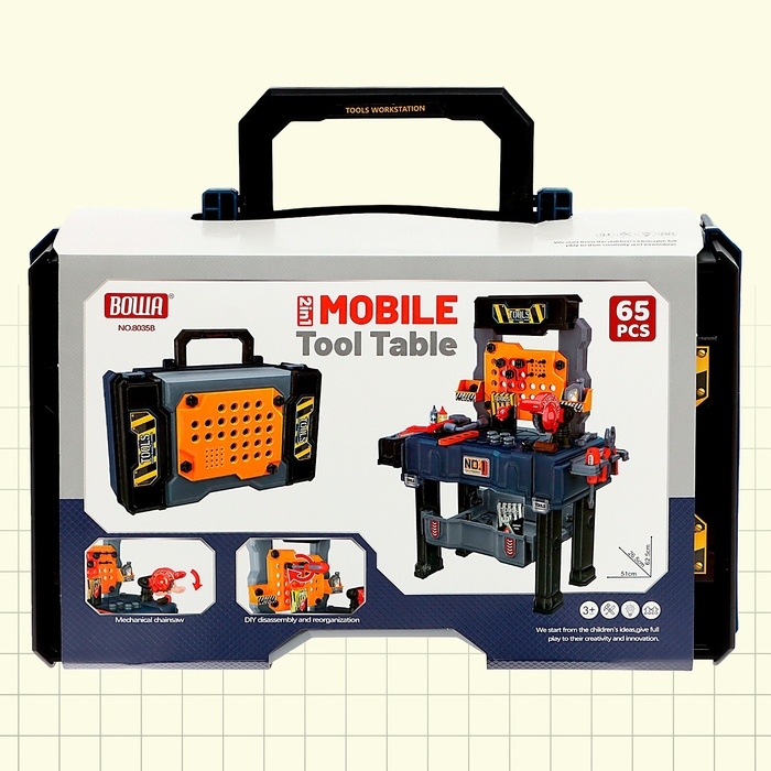 Игровой модуль 2 в 1 «Чемодан мастера», 65 элементов Игровой модуль 2 в 1 «Чемодан мастера», 65 элементов