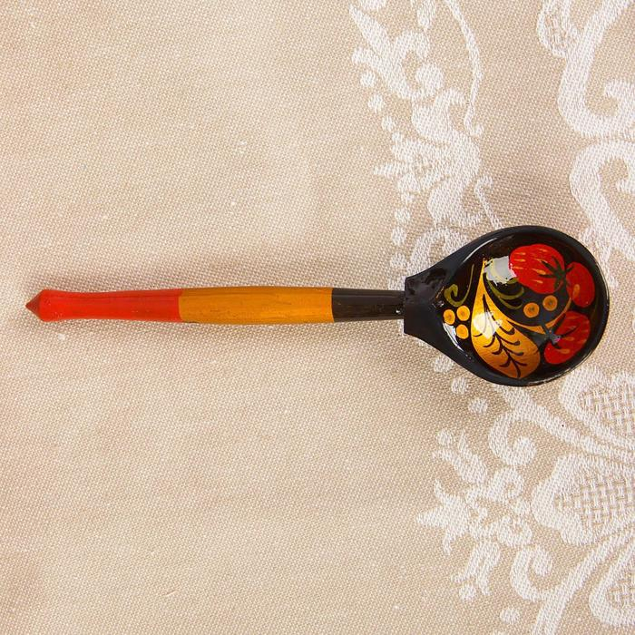 Набор «Розетка с ложкой», 10×4×10 см, хохлома Набор «Розетка с ложкой», 10×4×10 см, хохлома