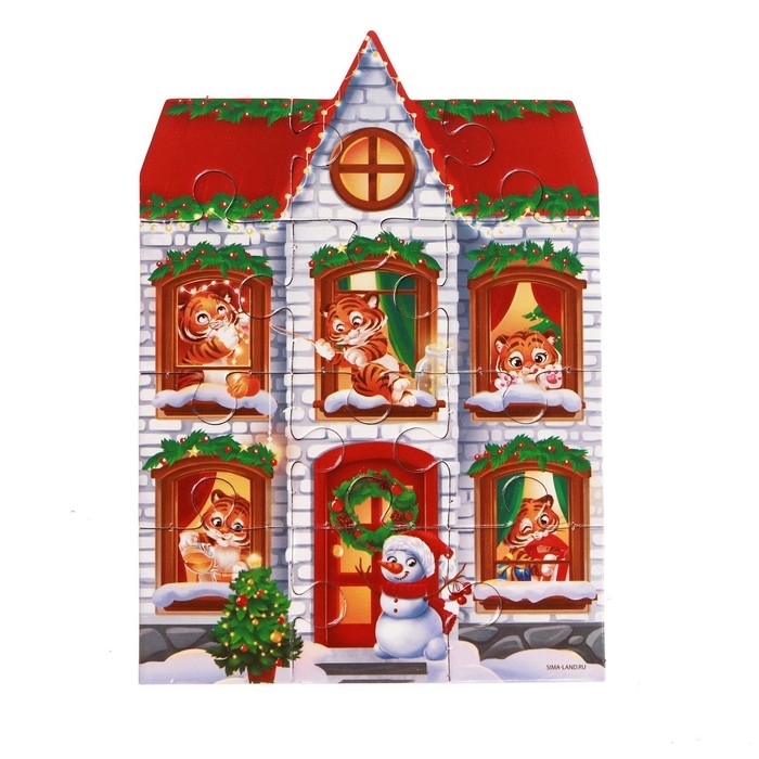 Деревянный пазл «Новый год! Чудесный праздник» Деревянный пазл «Новый год! Чудесный праздник»