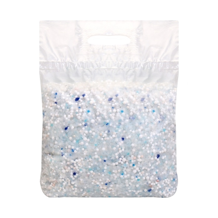 Наполнитель для кошачьих туалетов Наполнитель для кошачьих туалетов "Пижон", 1 кг Алюмогель + 1 кг силикагель кристалл до 5 л