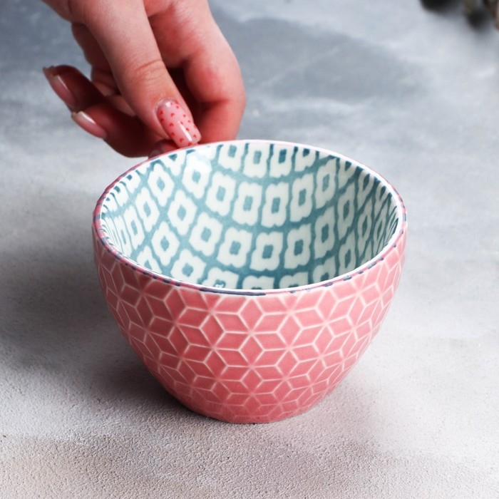 Кружка керамическая «Винтаж», 290 мл, цвет розовый Кружка керамическая «Винтаж», 290 мл, цвет розовый