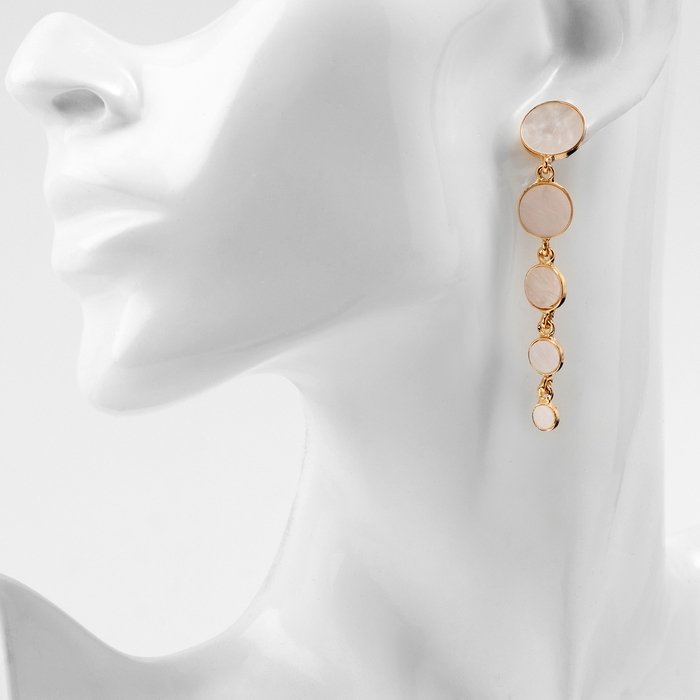 Серьги ассорти «Геометрия» круги, цвет золото Серьги ассорти «Геометрия» круги, цвет золото