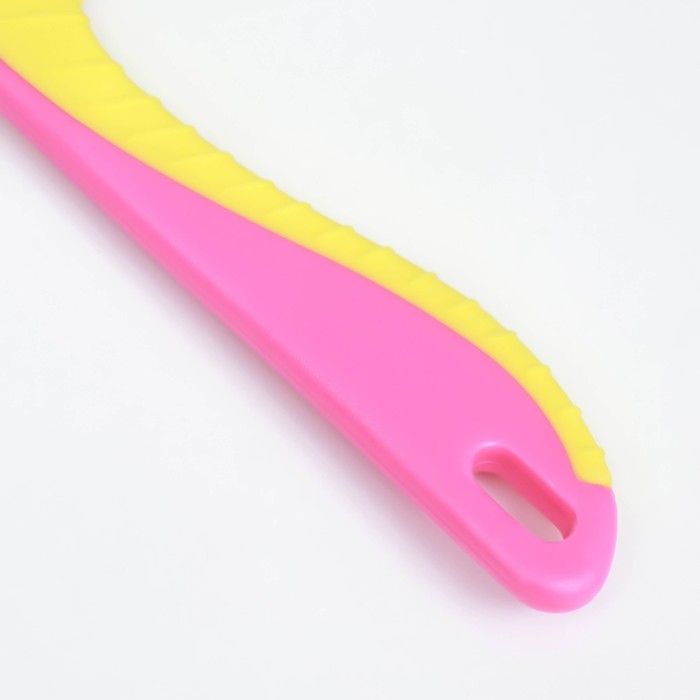 Расческа для шерсти 15,6 х 3,6 см, короткие зубья 1,7 см, розово-жёлтая Расческа для шерсти 15,6 х 3,6 см, короткие зубья 1,7 см, розово-жёлтая