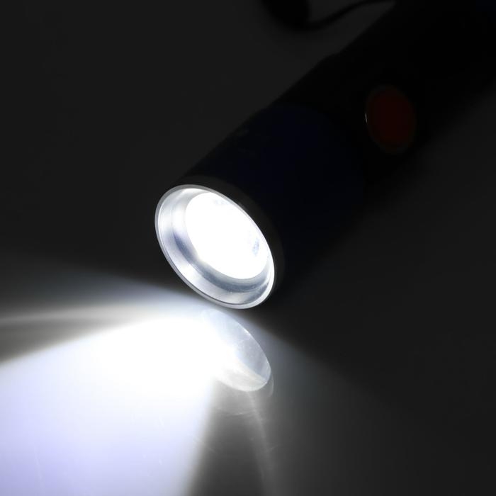 Фонарь ручной аккумуляторный 3 Вт, 800 мАч, XPE, zoom, 3 режима, 10.3 х 2.5 см Фонарь ручной аккумуляторный 3 Вт, 800 мАч, XPE, zoom, 3 режима, 10.3 х 2.5 см