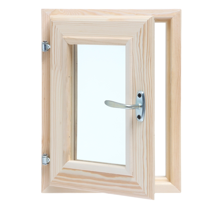 Окно, 40×30см, двойное стекло, из хвои Окно, 40×30см, двойное стекло, из хвои