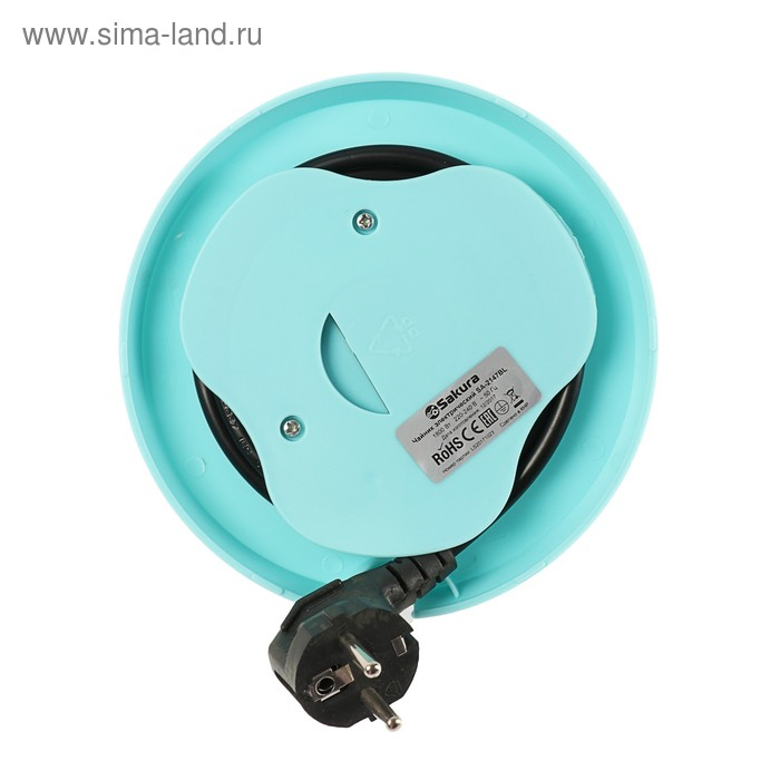 Чайник электрический Sakura SA-2147BL, металл, 1.8 л, 1800 Вт, голубой Чайник электрический Sakura SA-2147BL, металл, 1.8 л, 1800 Вт, голубой