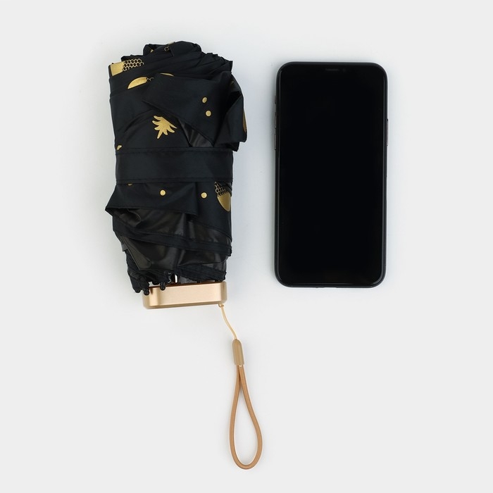 Зонт женский механический, 6 спиц, цвет чёрный. Зонт женский механический, 6 спиц, цвет чёрный.