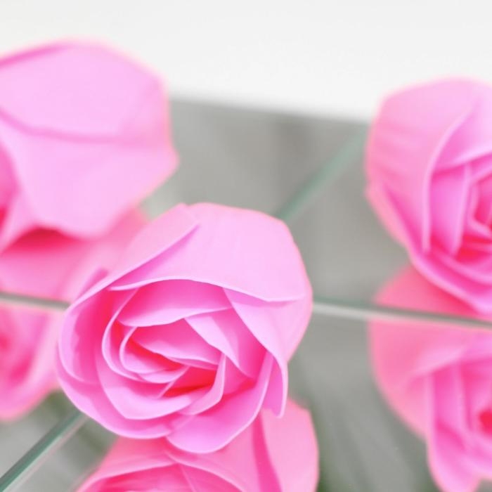 Мыльные розочки, розовые, набор 6 шт. Мыльные розочки, розовые, набор 6 шт.