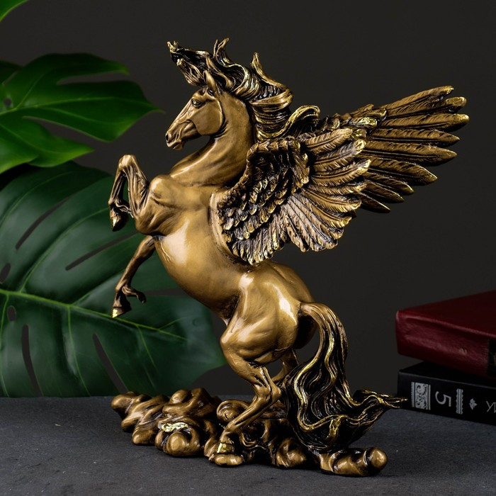 Фигура Фигура "Пегас" темное золото, 25х17х28см