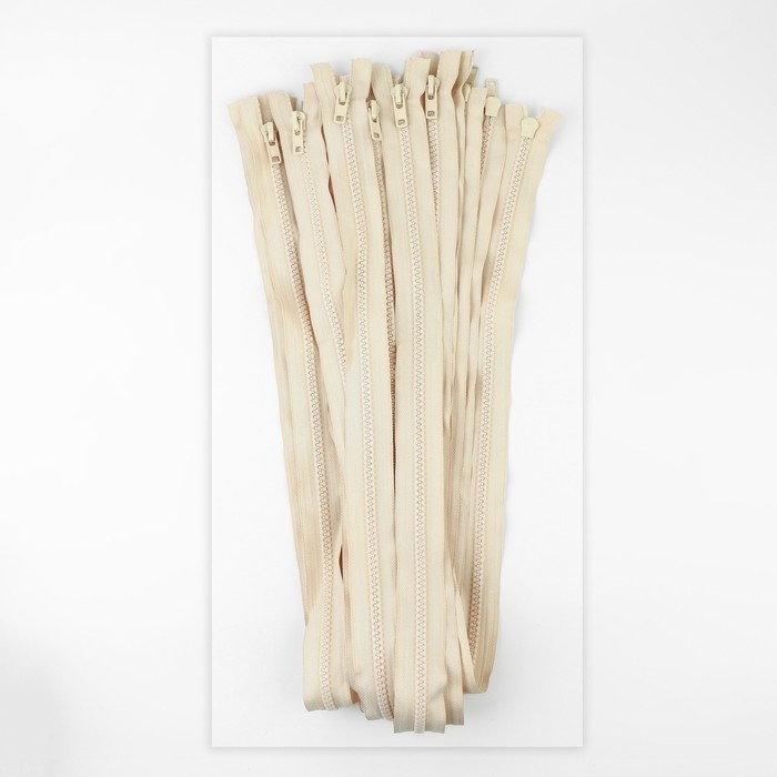 Молния «Трактор», №8, разъёмная, 2 замка, замки автомат, 100 см, цвет слоновая кость, цена за 1 штуку