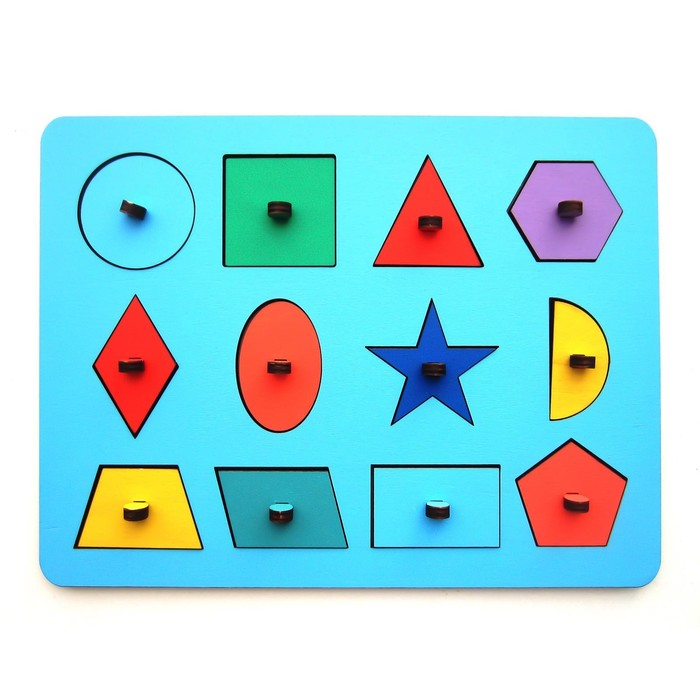 Рамки-вкладыши М.Монтессори «Геометрия», МИКС Рамки-вкладыши М.Монтессори «Геометрия», МИКС