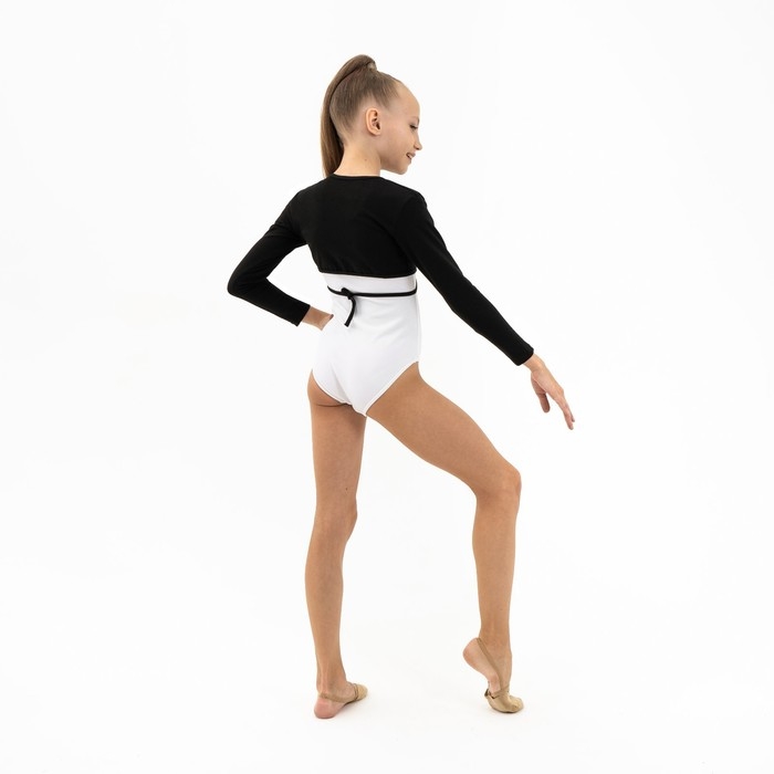Болеро для гимнастики и танцев Grace Dance, р. 32, цвет чёрный Болеро для гимнастики и танцев Grace Dance, р. 32, цвет чёрный