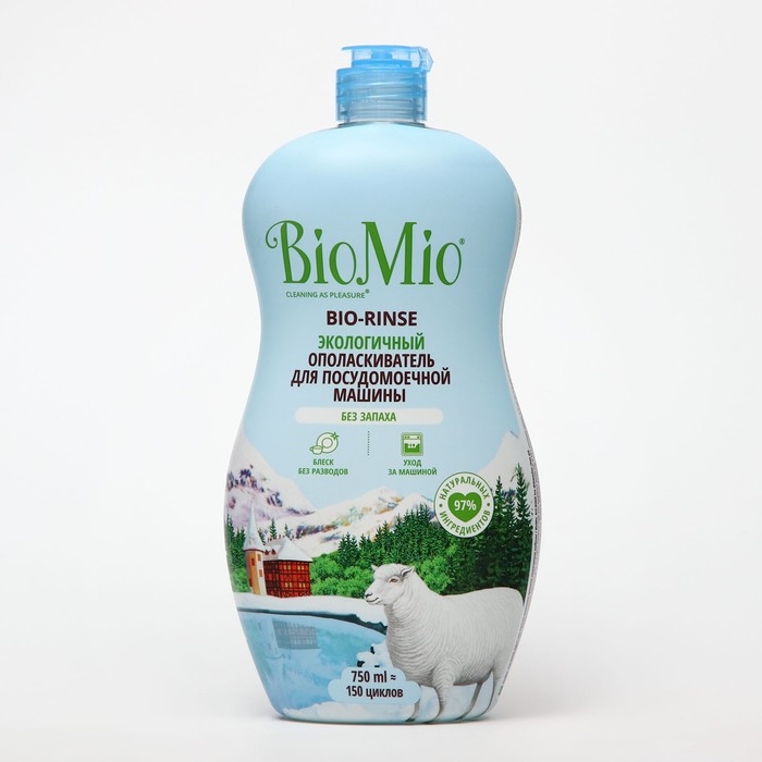 Ополаскиватель для посудомоечных машин BioMio BIO-RINSE 750 мл Ополаскиватель для посудомоечных машин BioMio BIO-RINSE 750 мл