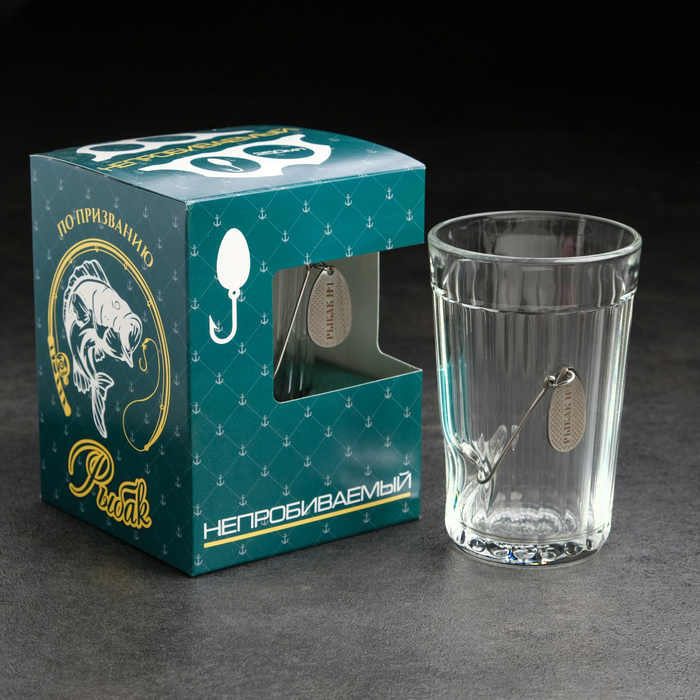 Стакан Стакан "Непробиваемый", граненый, с блесной, 250 мл