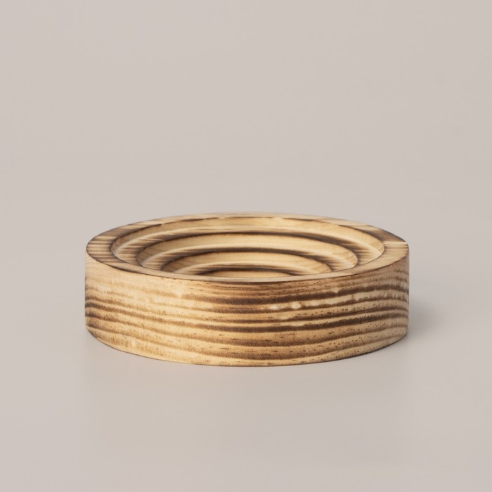 Подставка из цельного массива кедра Sima-Land Home, 10×2,5 см, обжиг