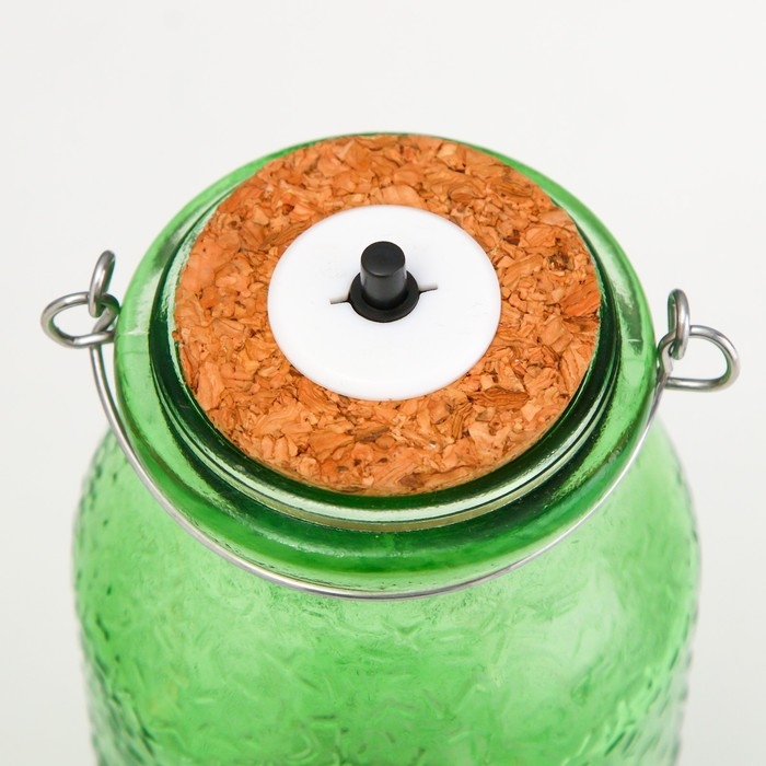 Ночник Ночник "Деллос" LED от батареек зеленый 7х7х17,5 см RISALUX