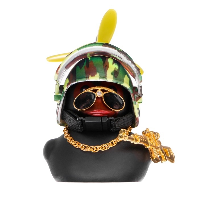 Утка с пропеллером черная, шлем хакки Утка с пропеллером черная, шлем хакки