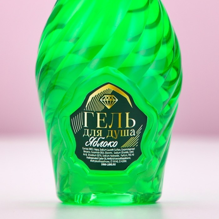 Гель для душа во флаконе мондоро «Мечтай!», 250 мл, аромат зелёного яблока, Новый Год