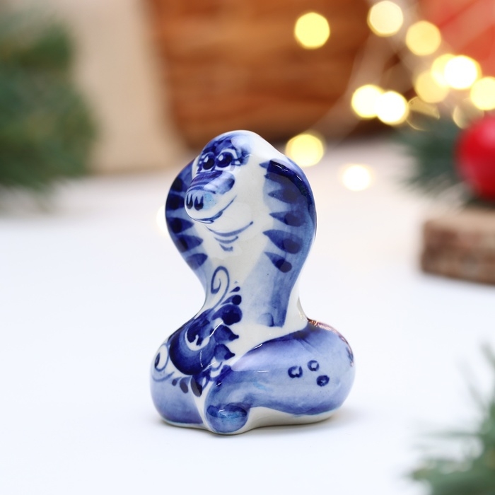 Новый год. Сувенир символ года Новый год. Сувенир символ года "Змея Гая", гжель