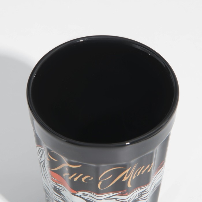 Стакан керамический граненый True man, 230 мл, цвет чёрный Стакан керамический граненый True man, 230 мл, цвет чёрный