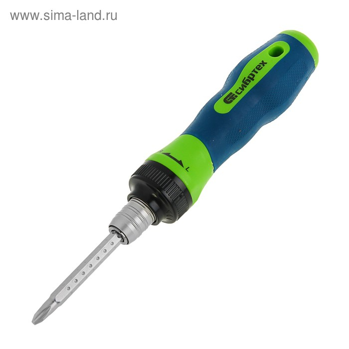 Отвёртка 2 в 1  Отвёртка 2 в 1 "СИБРТЕХ", CrV, реверсивная, комбинированная