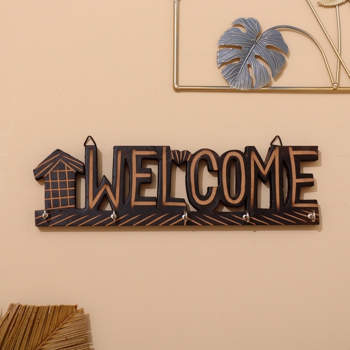 Ключница Ключница "WELCOME" МДФ 31х9,5х3,5 см