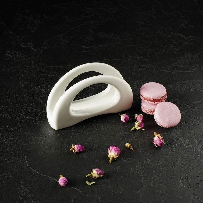 Салфетница фарфоровая Magistro «Бланш», 13×3,5×8 см, цвет белый Салфетница фарфоровая Magistro «Бланш», 13×3,5×8 см, цвет белый