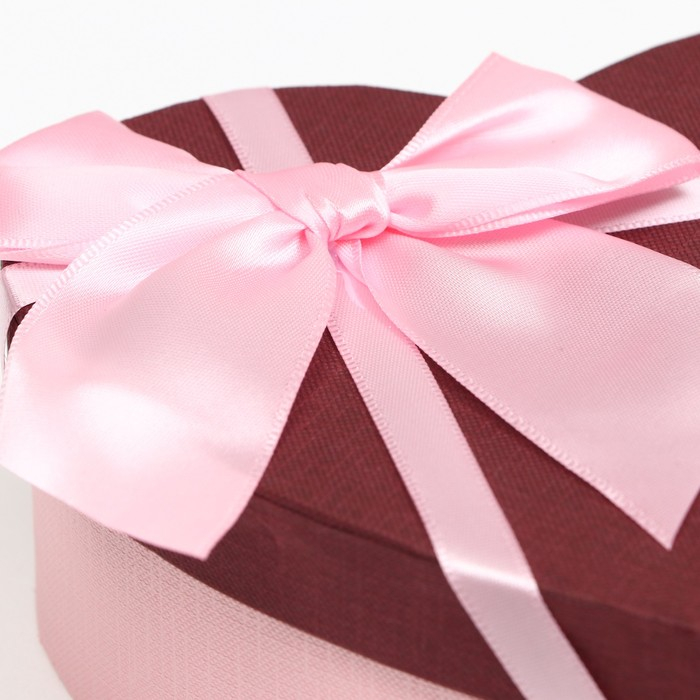 Набор коробок 3 в 1 сердца, бордовый, 21 х 19 х 9 - 15.5 х 14 х 6 см Набор коробок 3 в 1 сердца, бордовый, 21 х 19 х 9 - 15.5 х 14 х 6 см