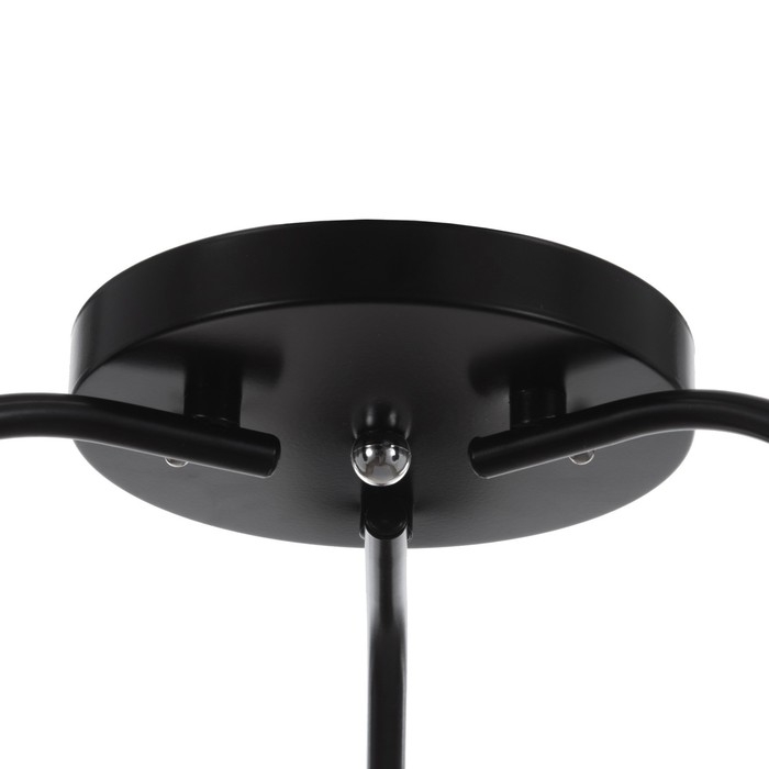 Люстра Люстра "Онлайн" (цветок) 3х15Вт Е27 МОДЕЛЬ: BR 00235 черный/прозрачный