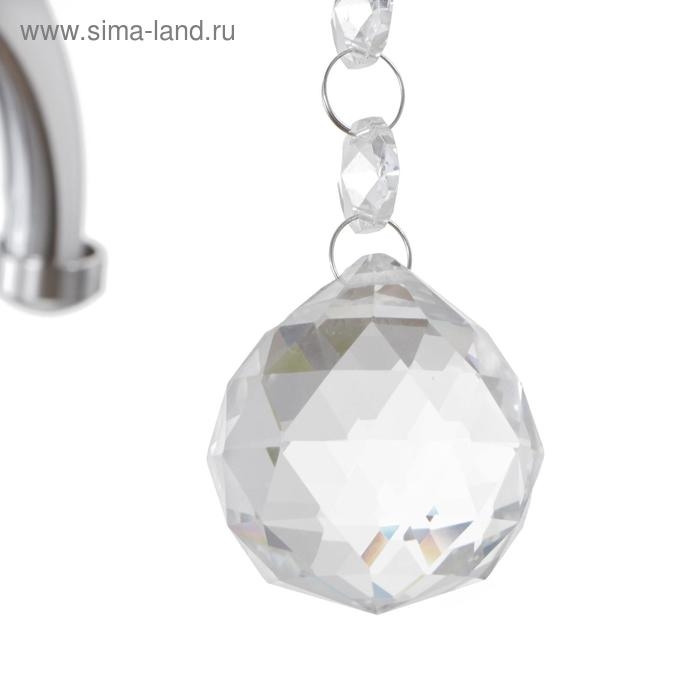 Люстра с ПДУ "Сания" 5xLED 100Вт 3000-6000К диммер, хром 57х57х24 см BayerLux