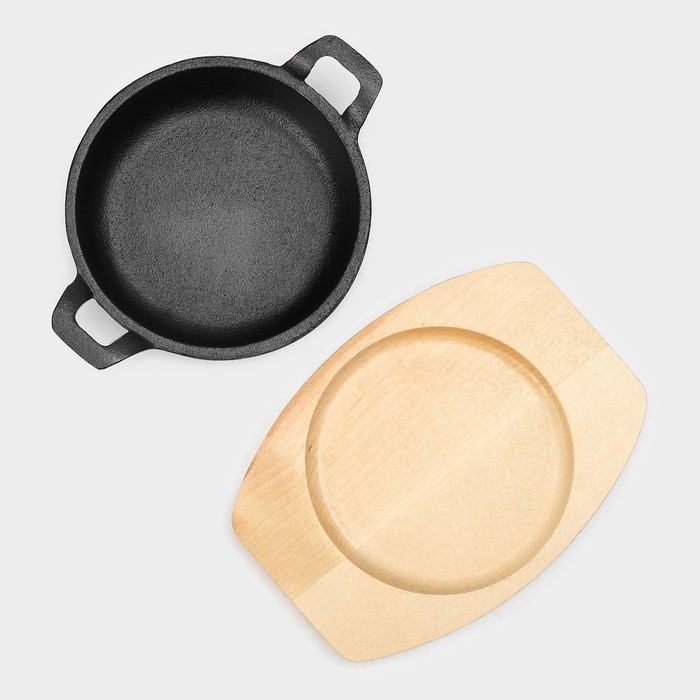 Сковорода чугунная Magma «Далат», 16,5×12,5×3,2 см, индукция, цвет чёрный Сковорода чугунная Magma «Далат», 16,5×12,5×3,2 см, индукция, цвет чёрный