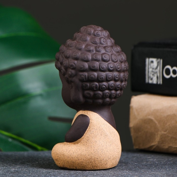 Фигурка Фигурка "Кудрявый Будда" 5х9см микс