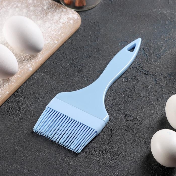 Кисть Доляна «Профи», силикон, 21,5×8×1 см, цвет бирюзовый Кисть Доляна «Профи», силикон, 21,5×8×1 см, цвет бирюзовый