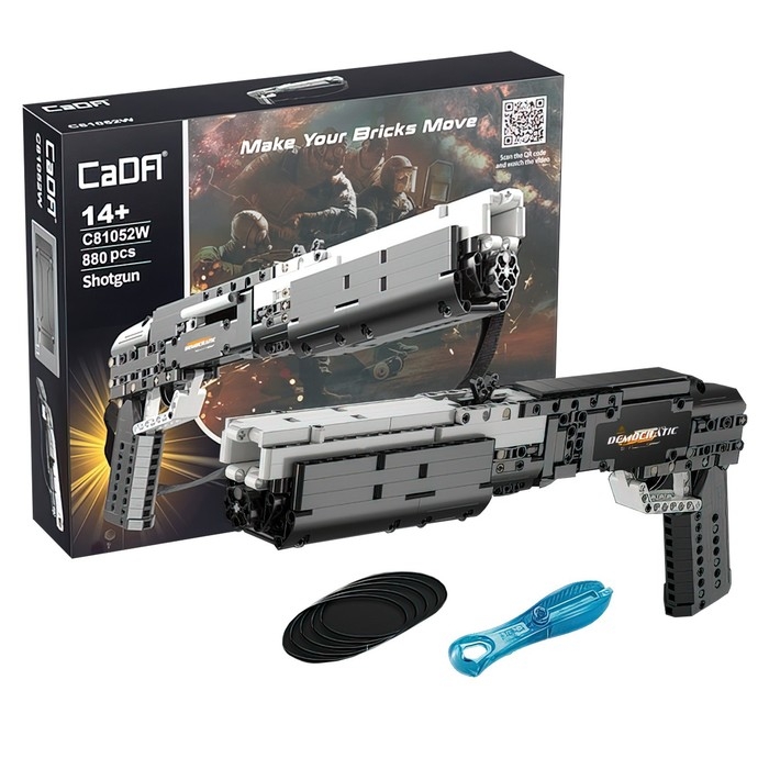 Конструктор «Техно. Дробовик», 2 варианта сборки, 880 деталей Конструктор «Техно. Дробовик», 2 варианта сборки, 880 деталей