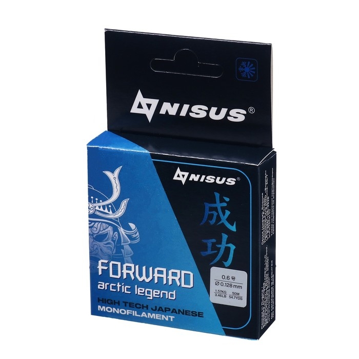 Леска Nisus FORWARD ARCTIC LEGEND, диаметр 0.128 мм, тест 1.57 кг, 50 м, Nylon Transparent Леска Nisus FORWARD ARCTIC LEGEND, диаметр 0.128 мм, тест 1.57 кг, 50 м, Nylon Transparent