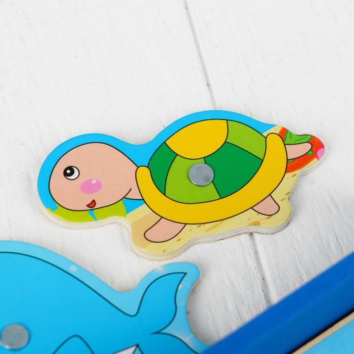 Рыбалка «Водный мир», 12 элементов + 2 удочки Рыбалка «Водный мир», 12 элементов + 2 удочки