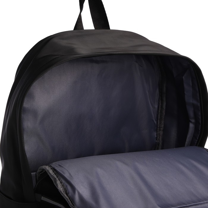 Рюкзак школьный из текстиля на молнии, водонепроницаемый,2 кармана, цвет чёрный/зелёный Рюкзак школьный из текстиля на молнии, водонепроницаемый,2 кармана, цвет чёрный/зелёный