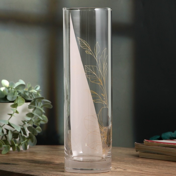 Ваза - цилиндр «Амелия» для цветов, прямая, 26,3 см, 1,1 л.