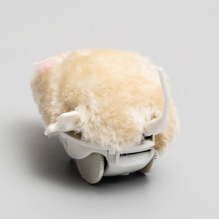 Мышь заводная меховая малая, 8,5 см, бежевая Мышь заводная меховая малая, 8,5 см, бежевая