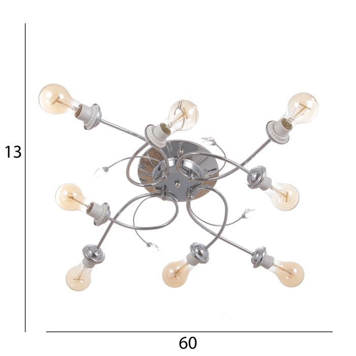 Люстра Люстра "Аннета" бп 8х40Вт Е27 Хром МОДЕЛЬ: 2800087