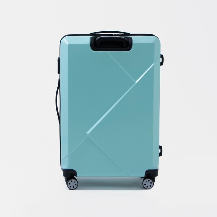 Чемодан большой 84 л (L), отдел на молнии, кодовый замок, цвет бирюзовый Чемодан большой 84 л (L), отдел на молнии, кодовый замок, цвет бирюзовый