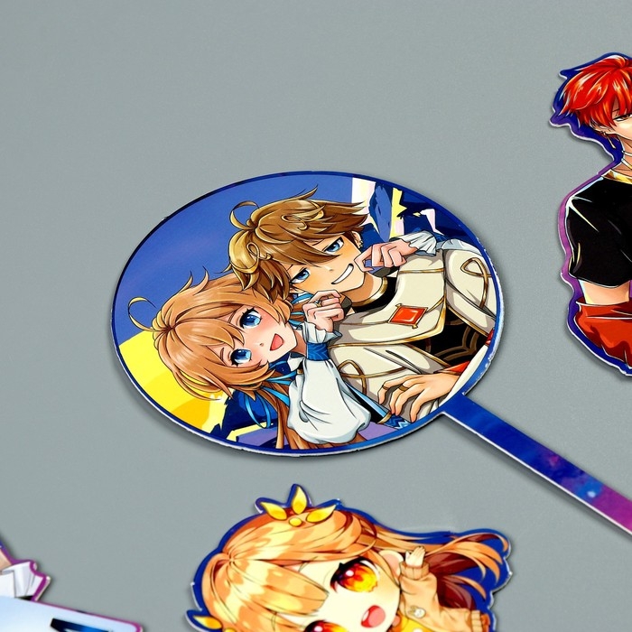 Топпер для торта &laquo;С днём рождения. Аниме&raquo;