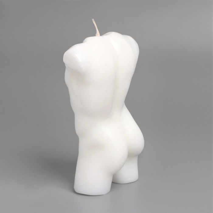 Набор свечей на подставке  Набор свечей на подставке "Мужчина и женщина", бело-розовая подставка