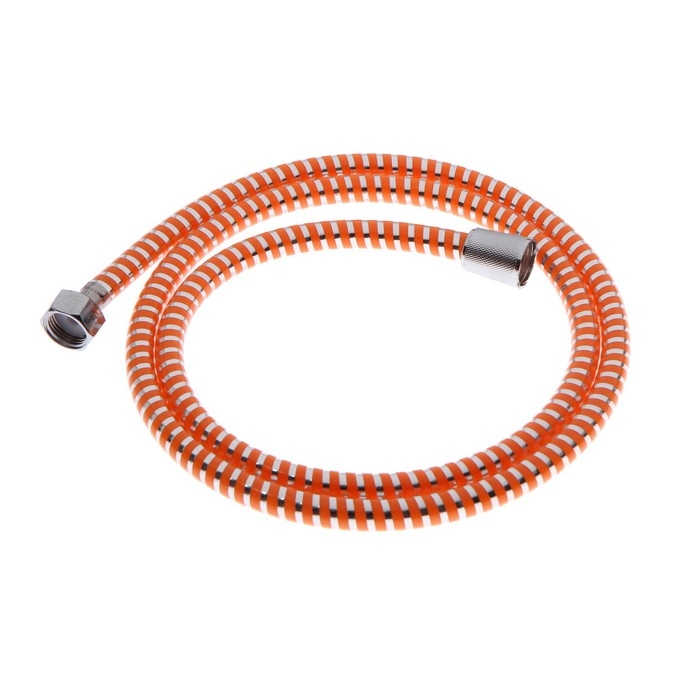 Душевой шланг ZEIN Z07PO, 150 см, с пластиковой конусообразной гайкой, ПВХ, оранжевый Душевой шланг ZEIN Z07PO, 150 см, с пластиковой конусообразной гайкой, ПВХ, оранжевый