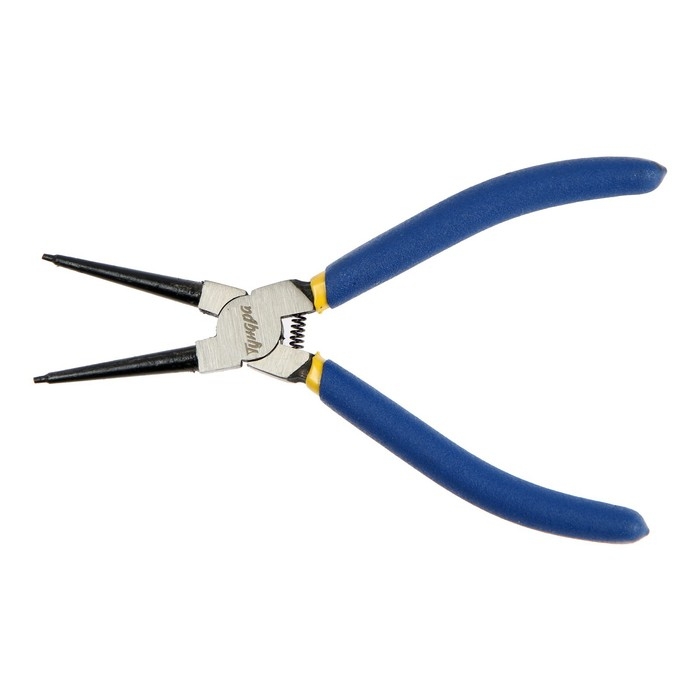 Съемник внутренних стопорных колец ТУНДРА, прямые губки на сжим, 170 мм Съемник внутренних стопорных колец ТУНДРА, прямые губки на сжим, 170 мм